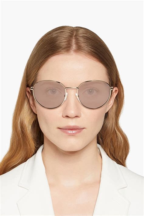 givenchy gold frame glasses